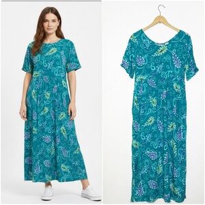 Diane Von Furstenberg Vintage MIDI Paisley Dress Size XS 1990's